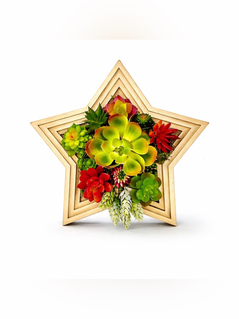 Star-Shaped Vertical Planter Kit (Gold) - Portrait Gardens - Picture 2 of 8